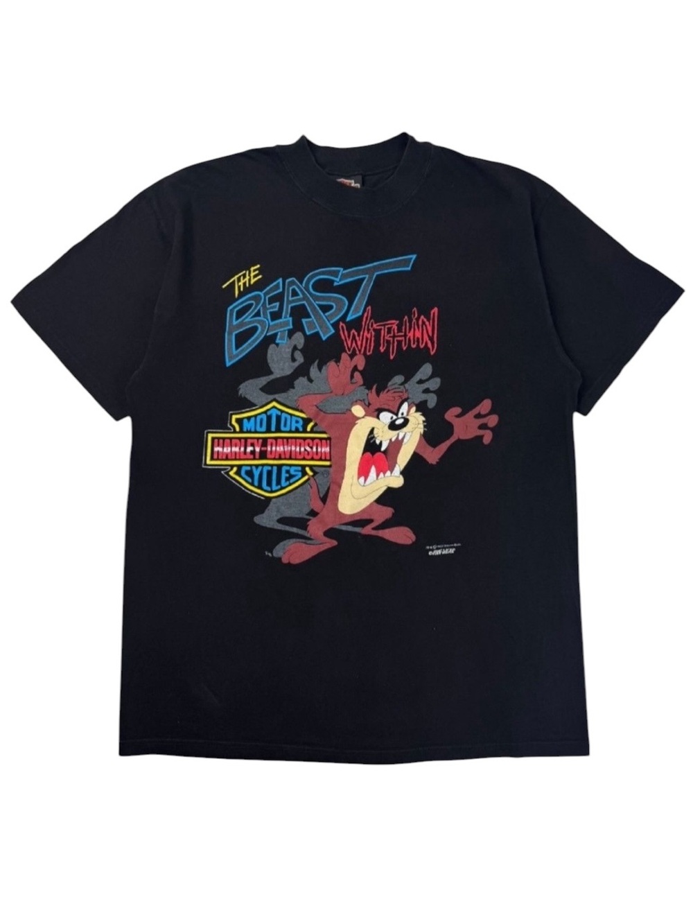 1993 Harley Davidson Taz Tasmanian Devil “ The Beast Within ” Sturgis T-Shirt